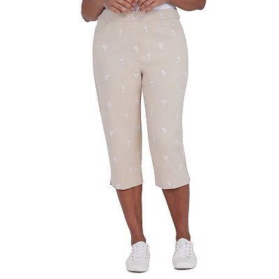 Petite Alfred Dunner Key Largo Pull On Capri Pants
