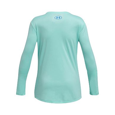 Girls 7-20 Under Armour Printed Logo Tech Tee
