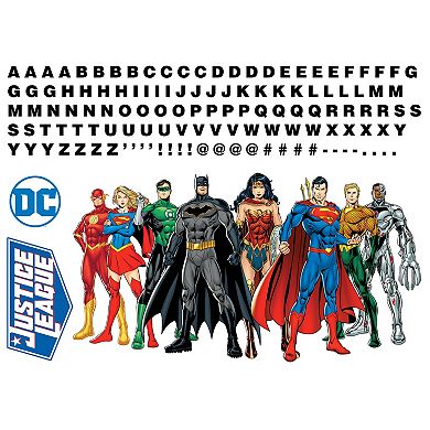 DC Comics Justice League Alphabet Wall Decals 131-piece Set by RoomMates