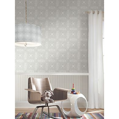 RoomMates Overlapping Medallions Peel & Stick Wallpaper