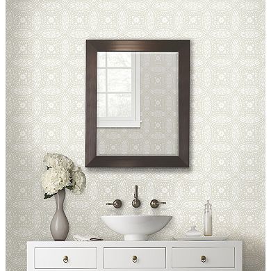 RoomMates Overlapping Medallions Peel & Stick Wallpaper