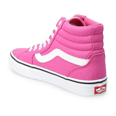 Light pink vans high tops best sale