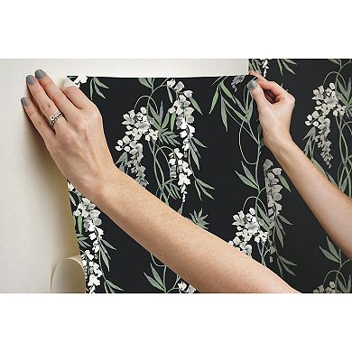 RoomMates Nouveaux Wisteria Peel & Stick Wallpaper