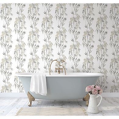 RoomMates Nouveaux Wisteria Peel & Stick Wallpaper