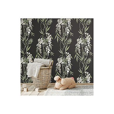 RoomMates Nouveaux Wisteria Peel & Stick Wallpaper