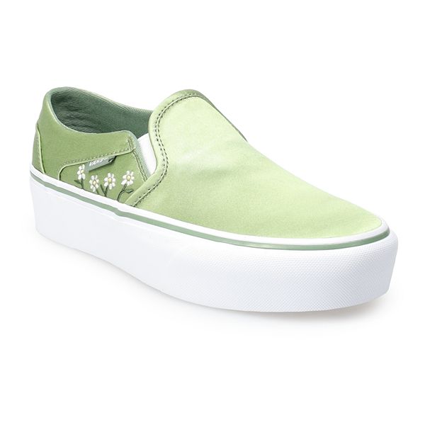 White slip on vans on sale kohls