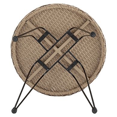 MANHATTAN COMFORT Antibes Patio Conversation Rattan 3-piece Set