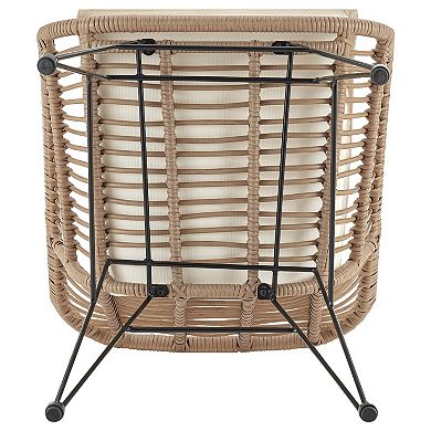 MANHATTAN COMFORT Antibes Patio Conversation Rattan 3-piece Set