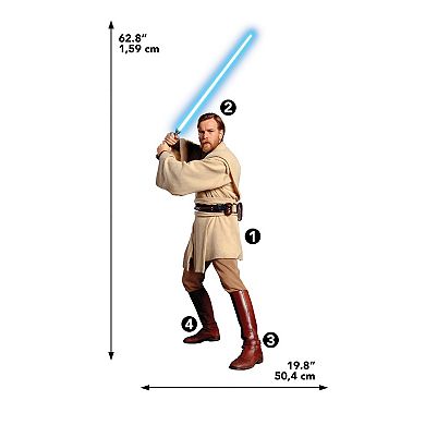 Star Wars Obi-Wan Kenobi Wall Decal 14-piece Set by RoomMates