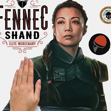 Star Wars The Book Of Boba Fett Fennec Shand Wall Decal 17-piece Set