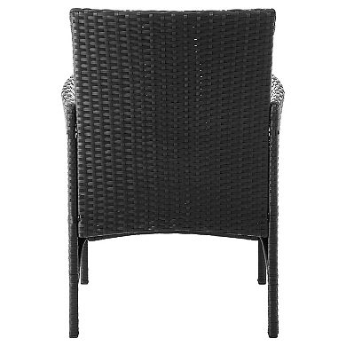 MANHATTAN COMFORT Imperia Rattan Patio Chair & End Table 3-piece Set