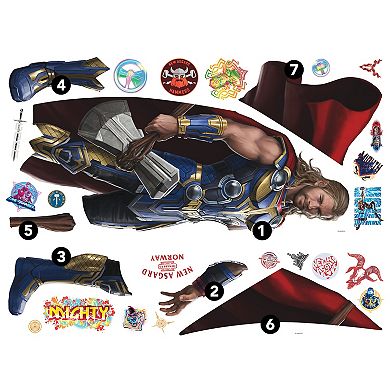 Marvel Thor Love and Thunder Wall Decal 28-piece Set RoomMates