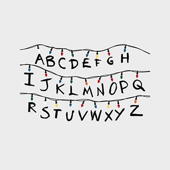Netflix Stranger Things Lights Alphabet Wall Decal 61 pc Set by RoomMates
