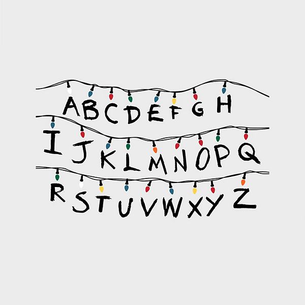 Netflix Stranger Things Lights Alphabet Wall Decal 61-piece Set by ...