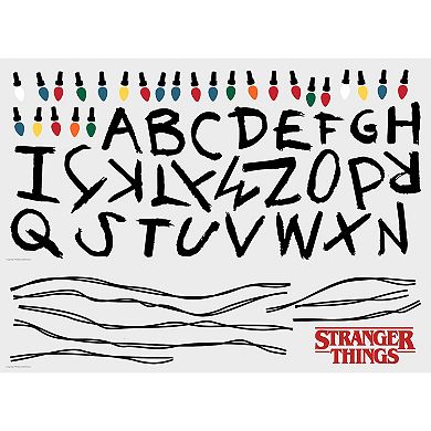 Netflix Stranger Things Lights Alphabet Wall Decal 61-piece Set by RoomMates