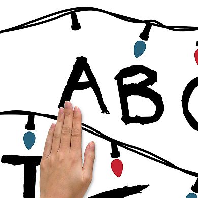 Netflix Stranger Things Lights Alphabet Wall Decal 61-piece Set by RoomMates