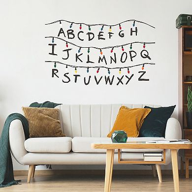 Netflix Stranger Things Lights Alphabet Wall Decal 61-piece Set by RoomMates