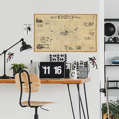 Netflix Stranger Things Hawkins Map Wall Decal 9-piece Set by RoomMates