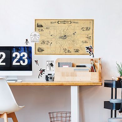 Netflix Stranger Things Hawkins Map Wall Decal 9-piece Set by RoomMates