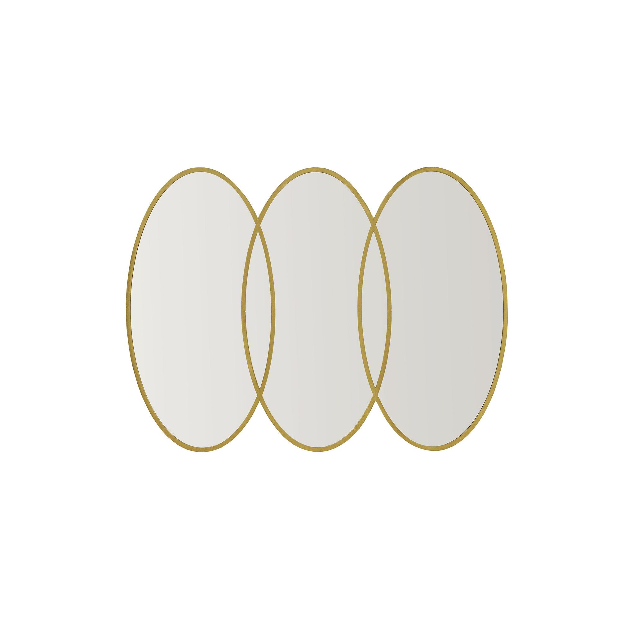 Madison Park Signature Eclipse Large Size Oval Decor Wall Mirror, Gold