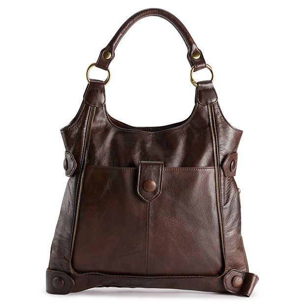 AmeriLeather Judelle Universal Leather Satchel Bag display picture 1