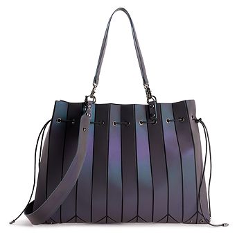 AmeriLeather Anton Luminous Geometric Shoulder Bag