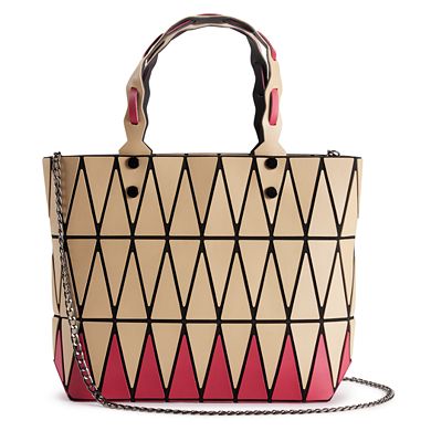 AmeriLeather Tristan Geometric Crossbody Bag