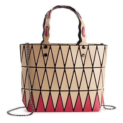 AmeriLeather Tristan Geometric Crossbody Bag