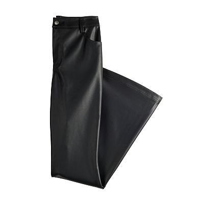 Juniors SO Flare Faux Leather Pants