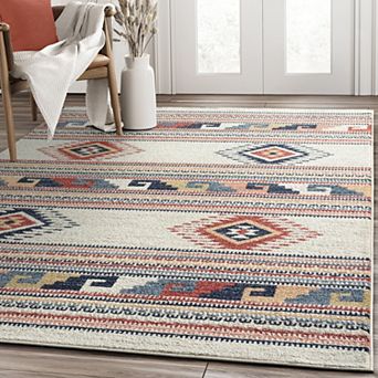 Abani Rug Sedona SED190A Southwestern Diamond Pattern Area Rug