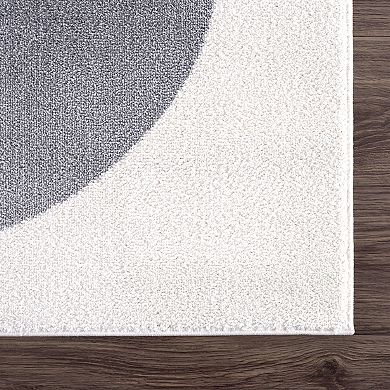 Abani Rugs DECO DEC130A Cream Minimalist Geometric Area Rug