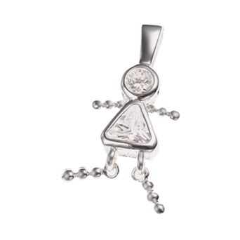 Argento Forte Sterling Silver Birthstone Babies Girl Charm