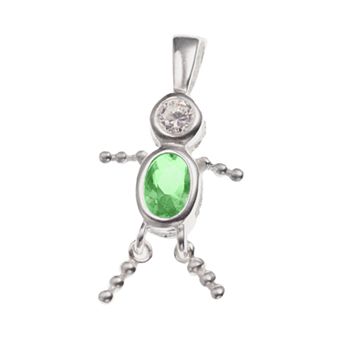 Argento Forte Sterling Silver Birthstone Babies Boy Charm