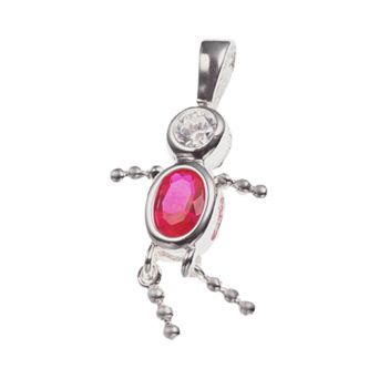 Argento Forte Sterling Silver Birthstone Babies Boy Charm