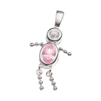 Argento Forte Sterling Silver Birthstone Babies Boy Charm