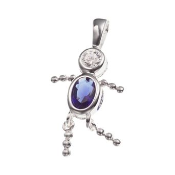 Argento Forte Sterling Silver Birthstone Babies Boy Charm