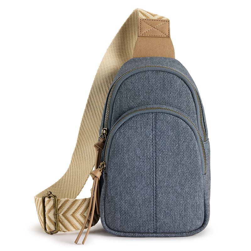 Sonoma Goods For Life® Acosta Sling Bag, Dark Blue Pu