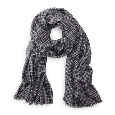 Women's LC Lauren Conrad Mini Plaid Scarf with Metallic Shine