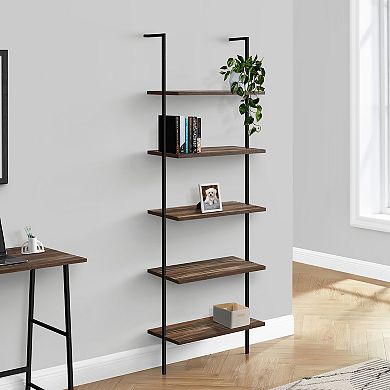 Monarch 5-Shelf Ladder Bookcase