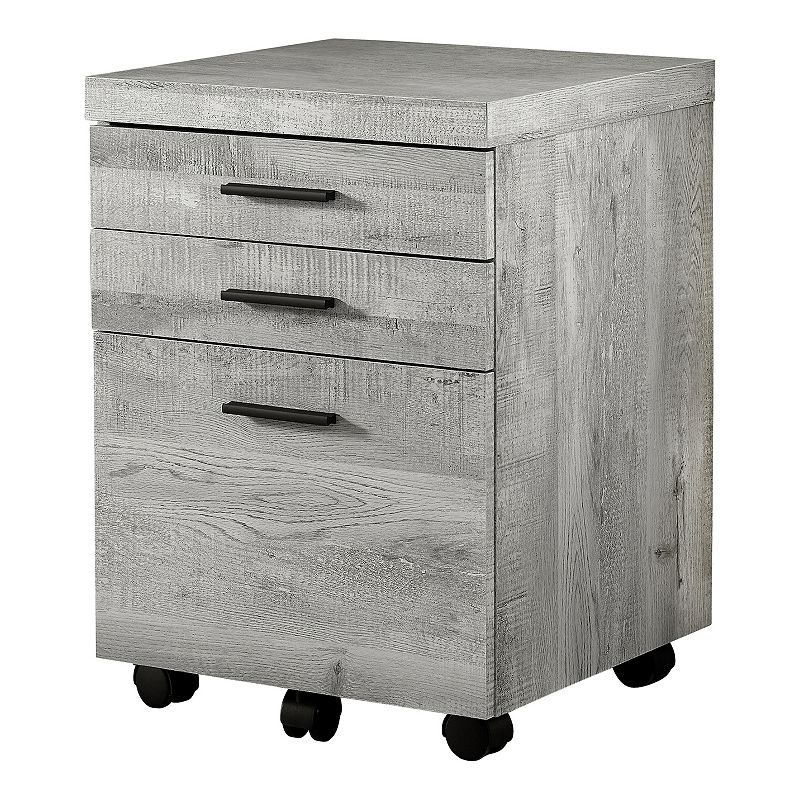 Monarch 3-Drawer Filing Cabinet, Grey