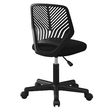 Monarch Mid-Back Adjustable Armless Office Chair
