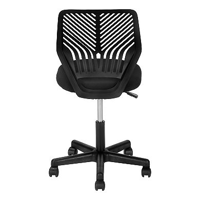 Monarch Mid-Back Adjustable Armless Office Chair