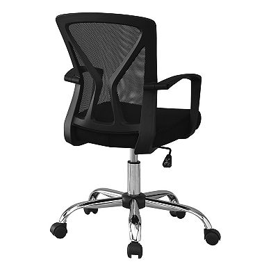 Monarch Mid-Back Adjustable Fixed Armrests Office Chair