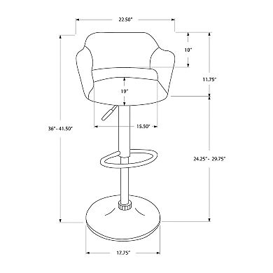 Monarch Hydraulic Lift Bar Stool