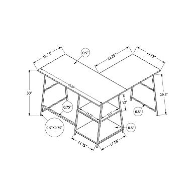 Monarch L-Shape Computer Desk