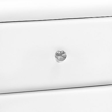 Monarch 2-Drawer Upholstered Nightstand