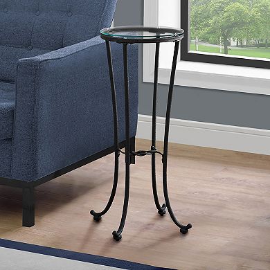 Monarch Hammered Metal Accent Table