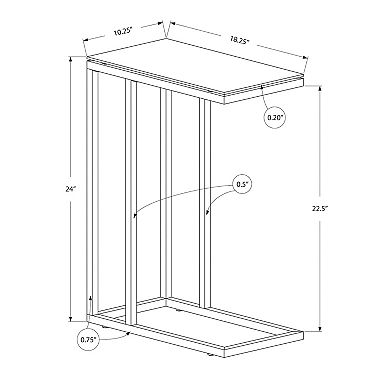 Monarch Tempered Glass Accent Table