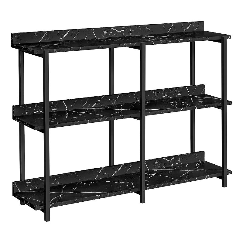 Monarch 2-Shelf Console Table, Black
