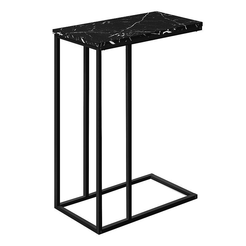 Monarch C-Shape Side Table, Black